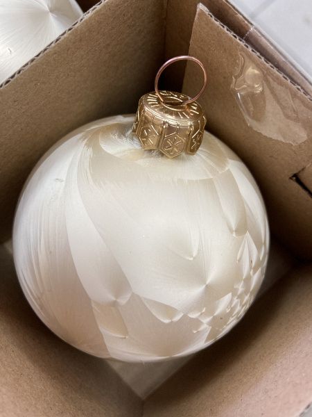 Шар елочный стекл. 8 см, [56]